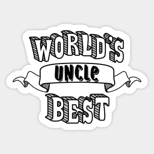 World's Best Uncle Sticker